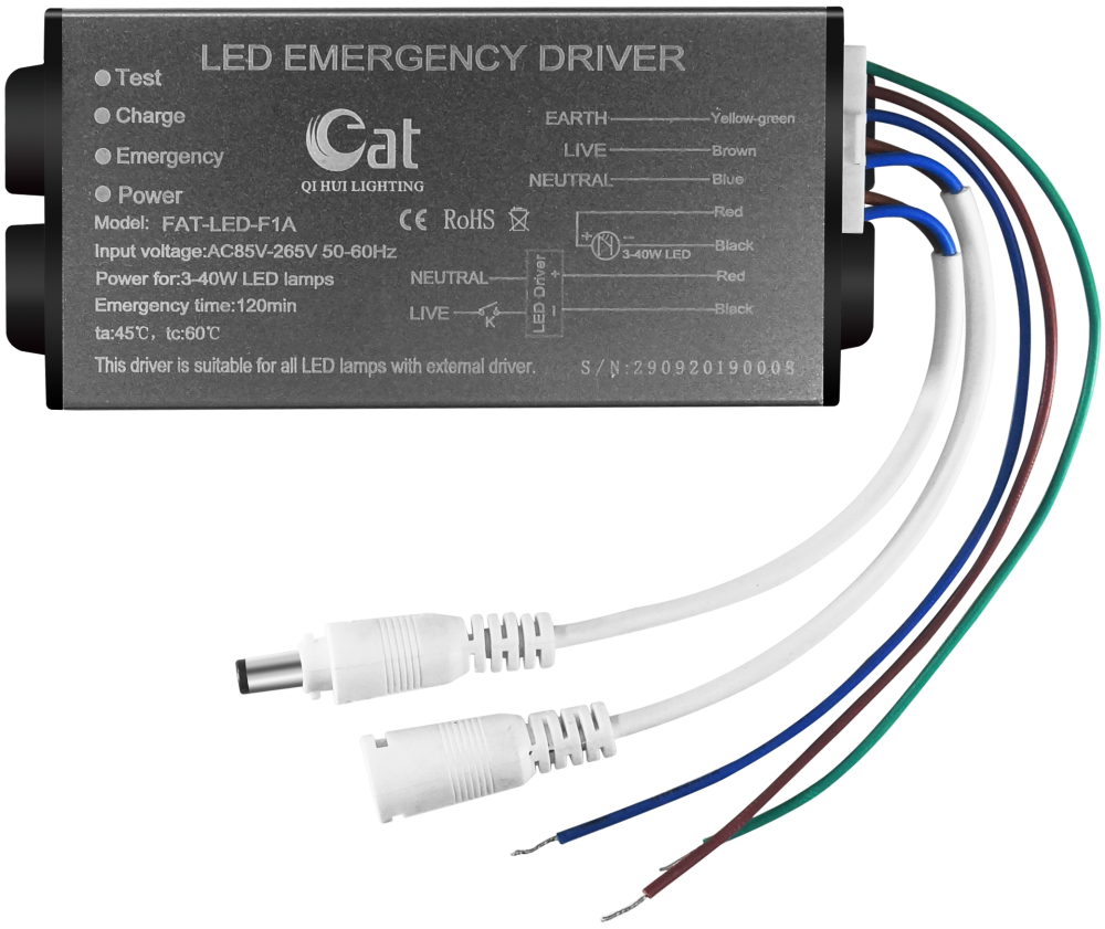 3-40Wled emergency battery backup system