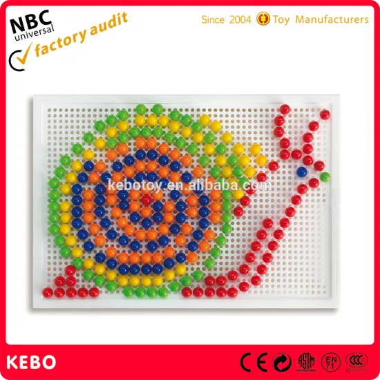 ABS eco-friendly plastic mushroom puzzle gmae toy for kids