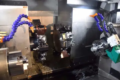 High Precision China Brand DAS Dual Spindle Dual Channel CNC Lathe for Teaching and Automatic Operations