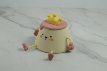 TYPE-C Rechargeable Silicone Pudding Bear Tap Night Light with Phone Holder