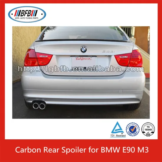 car rear trunk spoiler lip for BMW 05-08 E90 M3 rear trunk car Carbon spoiler