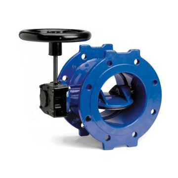 QT450 GGG40 GGG50 DN400 Flanged EPDM Seated Butterfly Valve Dengan Gearbox