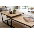 Conjunto de mesa de café minimalista moderno de duas peças