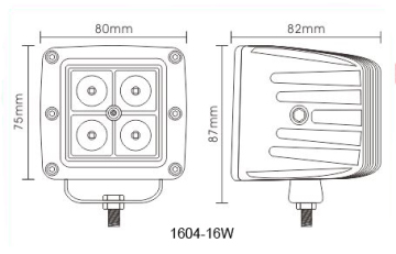 High Quality16 watt 4 inch Working led lights 12v offroad auto 16w led working light for car