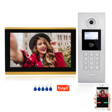 10.1 Inch Multi-Unit Flat Smart WiFi Video Doorphone Touch Screen Android Doorbell Intercom System