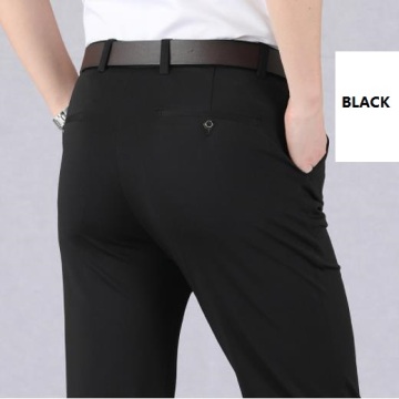 High Waist Elastic Thin Spring and Summer Casual Pants for Men
