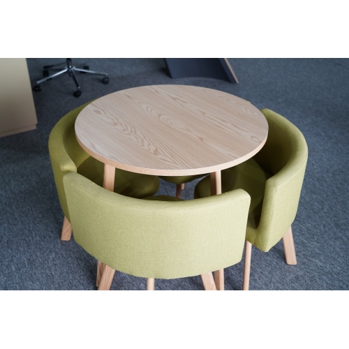Conjunto de mesa redonda casual para discussão de escritório