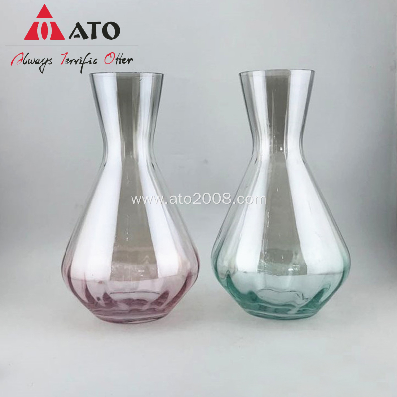 Clear Glass Flower Vase Decorative