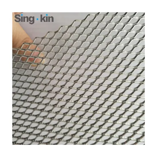 Diamond Mesh Expanded Metal Lath Stainless Steel Mesh / Decorative Aluminum Mesh
