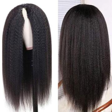 Natural Black Straight Human Hair V Part Wig Wear And Go Wig 14-30in