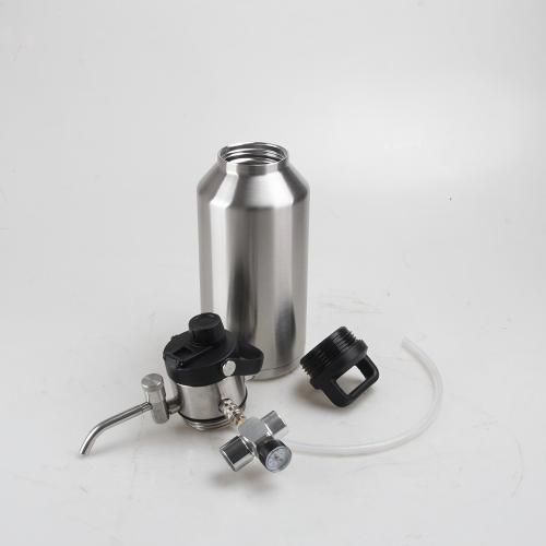Bierzapffass mit Pull-Push-Knopf