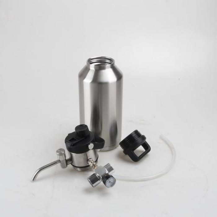 Bierzapffass mit Pull-Push-Knopf