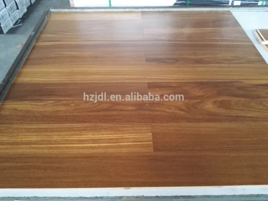 Engineered Sucupira wood flooring UV lacquer flat surface 10/1.5*120*400-1200mm
