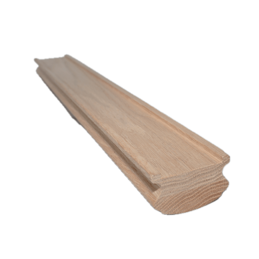 Wooden stair handrail