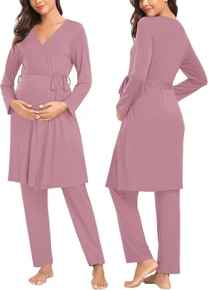 Maternity care robe set 3 pieces