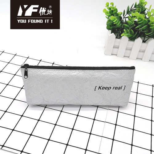 Pencil Case No Zipper Custom simple solid color washable paper pencil case Manufactory