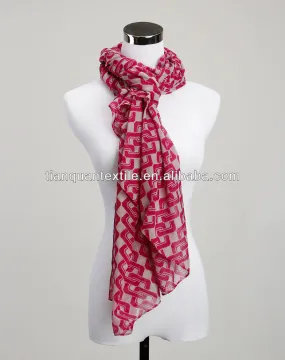 100% polyester grey fabric for scarf