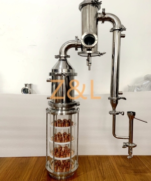 copper / glass moonshine still distiller column 4 inch 6 inch 8 inch with copper bubble plate price