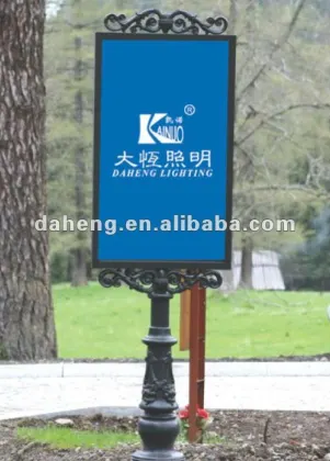 Outdoor Aluminum Park Information Board