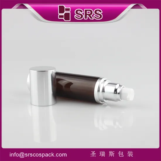 Luxury empty airless pump bottle, China factory manufacturing high quality serum bottle