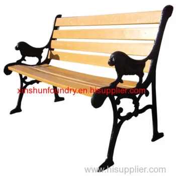 Cast Iron Tiger Head Bench For Outdoor Garden Park 