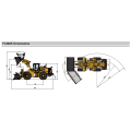 Мини -колесный погрузчик с различным наложением FL960K