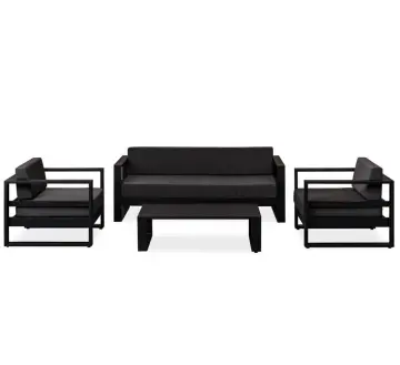 Modern Aluminum Outdoor Corner Sofa Set - 4pcs Aluminum Garden Sofa