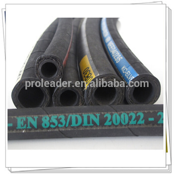 spiral flexible black Abrasion and weather resistant synthetic rubber fuel oil hydraulic rubber hose