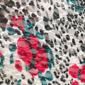 Polyester kant met luipaardprint