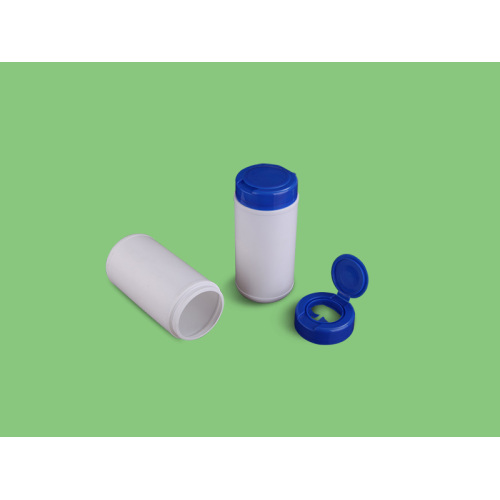 Contenants en plastique de boîte métallique de tissu de HDPE pour la lingette humide