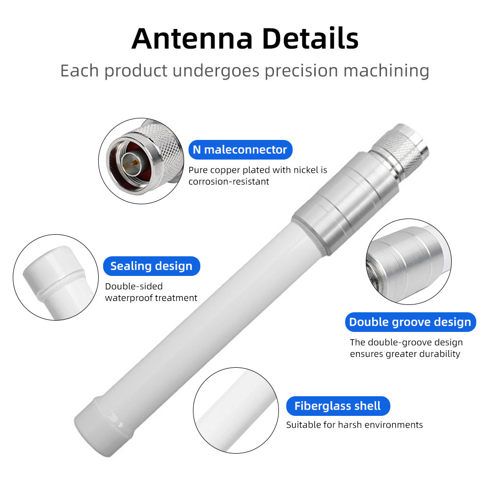 Outdoor fiberglass antenna