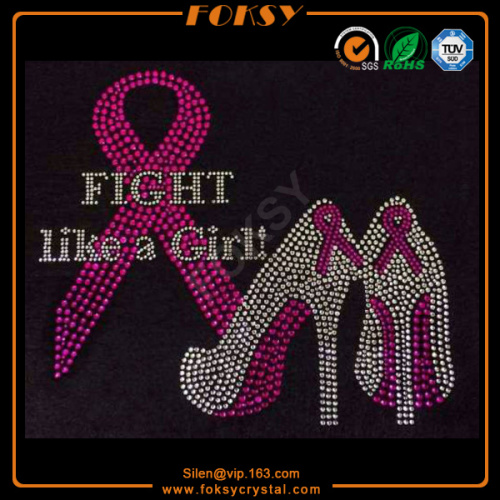 Fight Like a Girl Rhinestone Transfers
