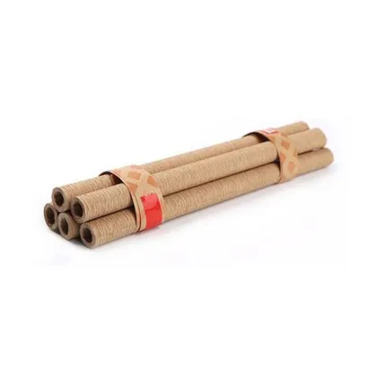 Natural Brown Crepe Paper Tube for Insulation
