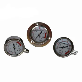 Best Stainless Steel Hydraulic Pressure Gauge with Oil Filling for High and Low Pressure Applications