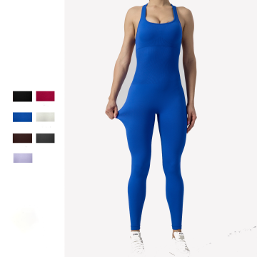 High Quality Seamless One Piece Breathable Yoga Set for Fitness and Running
