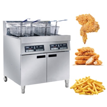 FRYER MOBEL MOBEL DEEP dengan 4 pembakar untuk chip fryer