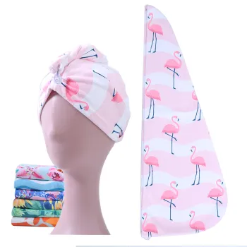 Custom Printed High Absorbency Microfiber Hair Towel Wrap for Women