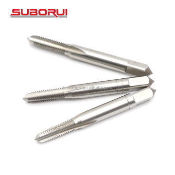 Suborui 3pcs din352 Taper Plug Bottoming HSS CO M35 COBALT Gerade Flöte M5 -Gewinde -Metrik -Handschraube -Taps Set "Für einen SEO -freundlicheren und konkurrierteren Titel können Sie jedoch in Betracht ziehen:" Suborui M35 Cobalt Handschraube -