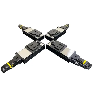 Motorized Four-Axis Stretching Linear Stage for Optics Displacement