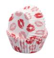 Día de San Valentín labios rojos Baking Cup Cupcake Papers