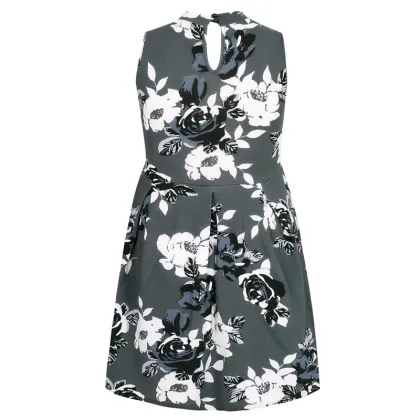 1Black & White Tribal Print Gypsy Maxi Dress Maternity Lady Women Dress