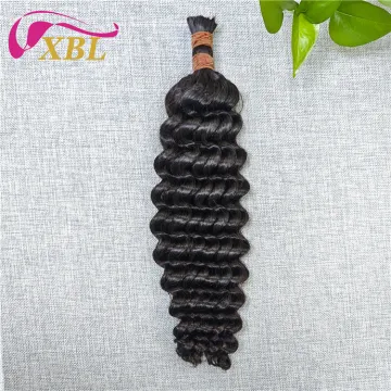 Wholesale Deep Wave Bulk Braiding Hair Extensions: Virgin Human Hair with Cuticle Alignment