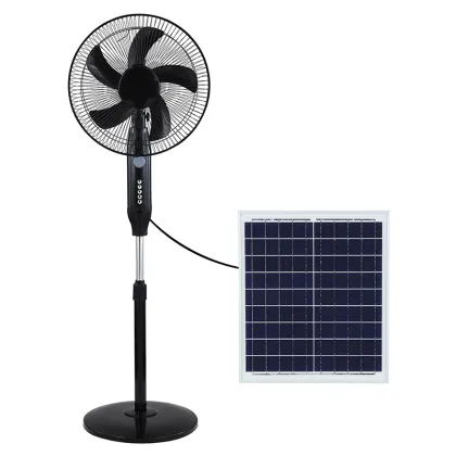 16 Inch Solar Floor Fan 25W Oscillating Standing Fan