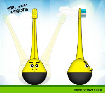 New roly-poly toothbrush for kids, cartoon printing and special light up design kids more like