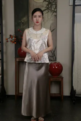 Champagne Mermaid Hem Skirt