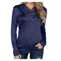 Ladies side neck sweatshirt