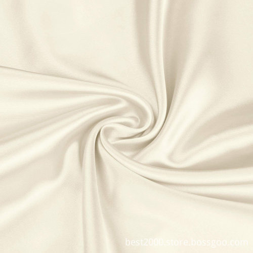Modern Customizable Ice Silk Satin Four-Piece Bedding Sheet Set with Pillowcase