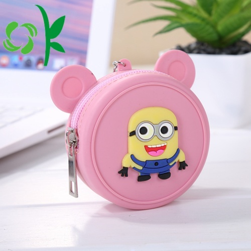 Mini Silicone Large Capacity Coin Purse med dragkedja