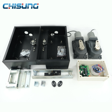 Automated DC Motor-Driven Waterproof Gate Opener: Max Power, Torque, and Weight Capacity with Remote Control Buried System for Swing Gates