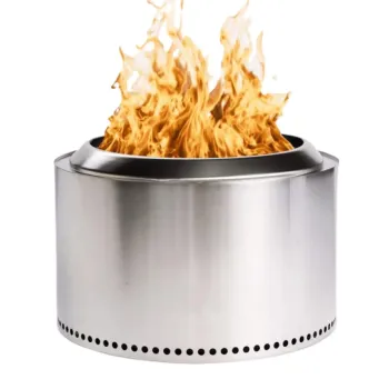 27 Inch Outdoor Firepit: Stainless Steel Bonfire 2.0 - Your Ultimate Smokeless Wood Burning Fireplace for Backyard Enjoyment